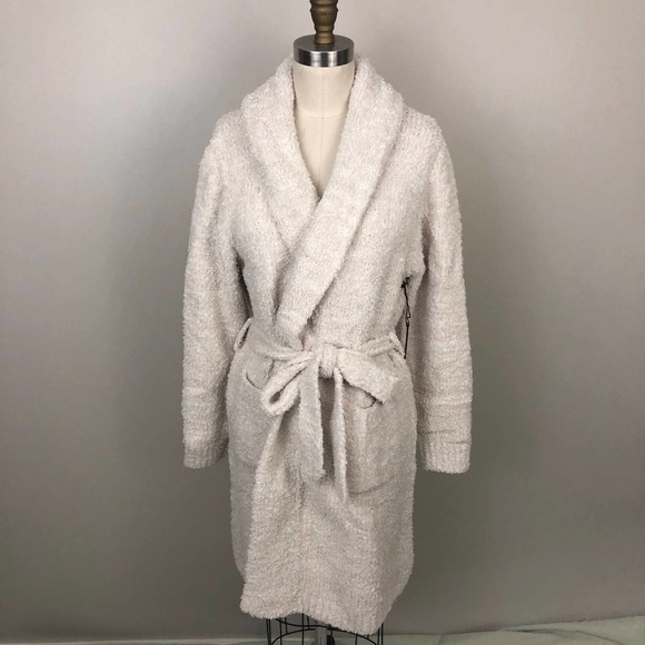 Undie Couture Other - NWT Undie Couture by Lauren Copeland Fluffy Robe Sz S/M Two-Tone Oatmeal